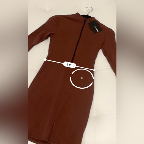 Brooklyn Snatched Mini Dress 🤎 Chestnut! 🤎 FASHION NOVA - Picture 10 of 16